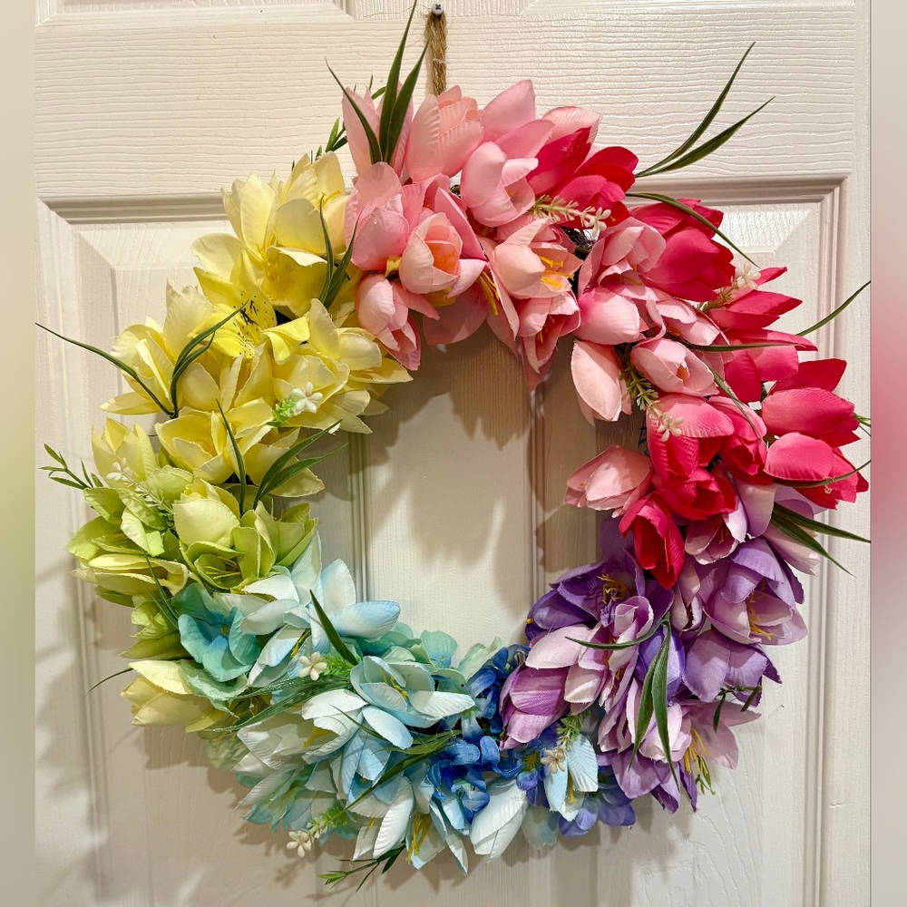 Colorful Floral Wreath